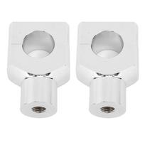 Motociklo vairo laikiklio spaustuvai Metalinis paaukštinimo laikiklis 25 mm skersmens vairams Motociklo sidabras