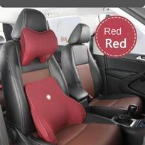 Automobilio vairuotojo juosmens nugaros atrama atminties putplasčio galvos atramos juosmens pagalvėlė kaklo pagalvė Headrest raudona
