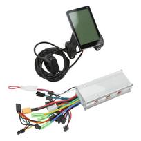 36V 48V 500W Elektrinio dviračio variklis be šepetėlių valdiklis LCD ekranas rinkinys 22,5 mm vairui