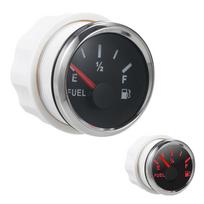 Laivo kuro lygio matuoklis, atsparus vandeniui valties degalų lygio matuoklis 240 ~ 33 omų signalas 52 mm su LED foniniu apšvietimu juoda