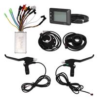 Electric Scooter Conversion Kit Waterproof GD01 Panel 17A Controller Throttle Brake Handle for 350W