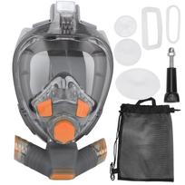DS01 Povandeninis kvėpavimo vamzdelis Snorkeliavimo Nardymo Veido Apsaugos Rinkinys Derinys oranžinis(SM)