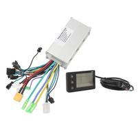 Elektrinio dviračio valdiklių komplektas 36V 48V 60V 500W 28A bešepetis 3 režimų valdiklis 866 LCD ekranas