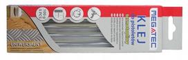 Klijai el. pistoletui 11x200mm 5vnt, 100g skaidrūs MEGATEC