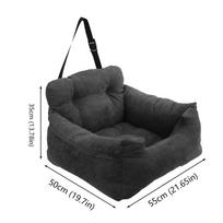 Šuo Katė Automobilio Sėdynės Lova Sofa Kelionės Šuo Automobilio Sėdynių Užvalkalas Mažiems Vidutiniams Šunims Priekinė Galinė Sėdynė Gyvūnų Vežimėlis Transportin tamsiai pilka spalva