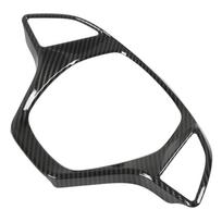 Steering Wheel Cover Frame Carbon Fiber Style Smooth Surface Comfortable Touch Replacement For