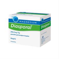 MAGNESIUM DIASPORAL, 295,7mg/5g granulės, 50 paketėlių