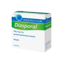MAGNESIUM DIASPORAL. 295,7mg/5g gran. 20 paketėlių