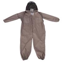 Medvilninis užsegamas apsauginis bitininko kostiumas su gobtuvu ir tinkleliu(XL) XL