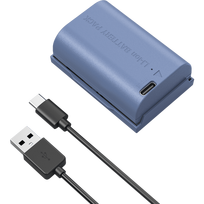 SmallRig Fotoaparato baterija LP-E6NH, USB-C, mėlyna
