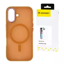 Wozinsky Fashion with MagSafe for Samsung Galaxy S24 FE – dėklas telefonui oranžinės spalvos