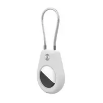 Apple AirTag dėklas su Steel Cable – baltos spalvos