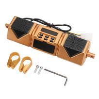 Motociklo stereo garsiakalbis tvirtinamas ant vairo MP3 muzikos grotuvas IP54 atsparus vandeniui universalus garsas