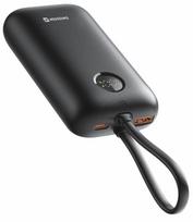 Swissten Voltbox 35W Power Bank 10000 mAh with Built-in USB-C and Lightning Cables