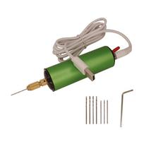 Reguliuojamas 0,8–1,2 mm elektrinis mini grąžtas su 8 vnt 0,8 mm ir 1,1 mm grąžtais juvelyriniams dirbiniams pasidaryk pats tamsiai žalia spalva