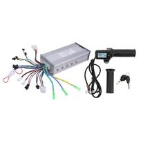 1000W 36V 48V bešepetėlis greičio variklio valdiklis LCD ekranas droselis su užraktu elektriniam dviračiui