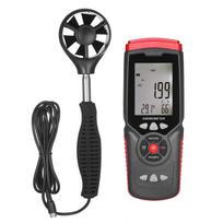 Rankinis skaitmeninis anemometras Profesionalus daugiafunkcis anemografas su nuimamu pagalbiniu ventiliatoriumi Black & Red