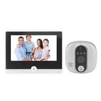 Durų akutės kamera, skirta „Tuya Digital WIFI Viewer“ 1080P 4,3 colio HD 2 krypčių vizualiniam domofonui su PIR