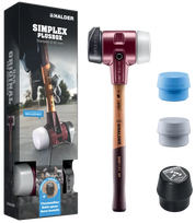 HALDER SIMPLEX Plus dėžės pradinis komplektas SIMPLEX minkštasis plaktukas D80