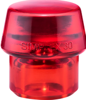 HALDER SIMPLEX įdėklas Plastikinis, raudonas, vientisas 30 mm
