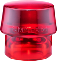 HALDER SIMPLEX įdėklas Plastikinis, raudonas, vientisas 50 mm
