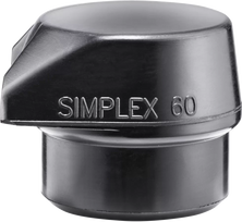 HALDER SIMPLEX įdėklas Gumos mišinys, juodas, su "Stand Up" 60 mm