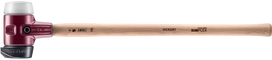 HALDER SIMPLEX plaktukas su lieto plieno korpusu ir medine rankena, Ø80 / rankena 700 mm Guminis komp