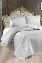 Lovatiesės rinkinys Sanem Cream Grey, 230x250 cm, 3 dalių