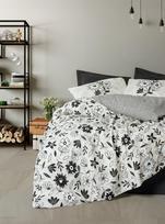 Cotton Box patalynės komplektas Meresa Black, 200x220 cm, 4 dalių