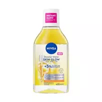 Skaistinamasis micelinis vanduo su 5% serumo NIVEA SKIN GLOW, 400 ml
