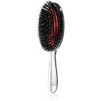 Janeke Chromium Line Air-Cushioned Brush with Bristles and Nylon Reinforcement ovalus plaukų šepetys 22 x 7 cm 1 vnt.