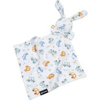 T-TOMI BIO Muslin Cuddle Cloth žaislas miegui Traffic 1 vnt.