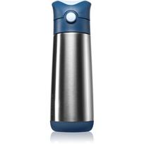 B.Box Insulated Drink Bottle termosas su šiaudeliu Midnight 500 ml