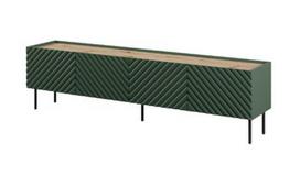 4D RTV spinta ONDA 200x40xH54,35 žalia (pastatoma arba montuojama ant sienos)