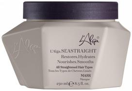 Drėkinanti kaukė plaukams L'Alga SEASTRAIGHT Mask LALA160304, tinkama po plaukų tiesinimo procedūrų, 250 ml