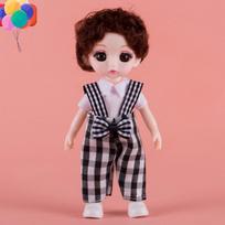 17cm mini kilnojamas 13sujungtas lėlės mergaičių žaislas 3D didelėmis akimis BJD princesė pilna apranga Suknelių kolekcija Vaikiška lėlė Dovana B