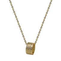 Women's Clavicle Chain Niche Design Three-dimensional Full Diamond Circle Women's Simple Temperament Necklace