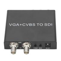 VGA CVBS to SDI Converter Support SDHD3G SDI 1080P Stable Reliable VGA AV to Dual SDI Converter US Plug
