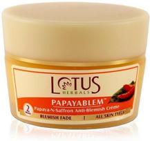 Lotus Herbal Papayablem Papaya-N-Saffron Anti-Blemish Creme Spf-25 Lotus Herbal 50GM
