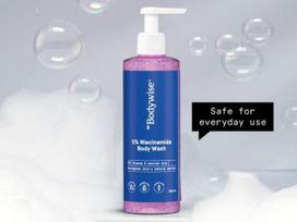 Be Bodywise 5% Niacinamido kūno prausiklis, 250 ml FOR : Drėkinimas ir netolygi oda