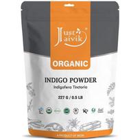 Just Jaivik 100% natūrali indigo pudra plaukams, 227G