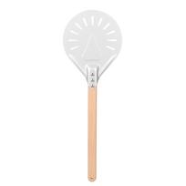 Apvalus picos mentelė su 41 cm nuimama medine rankena, apsauganti nuo nudegimo, neslystanti, įrankiai picai gaminti(8 colių )