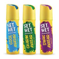 Dezodorantų purškiamas kvepalų rinkinys Wet Cool, Charm and Swag Avatar, po 150 ml (Pakuotėje 3 vnt)