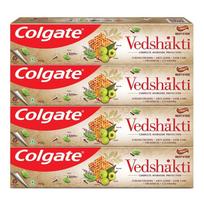 Colgate Swarna Vedshakti Ajurvedinė dantenų priežiūros dantų pasta su antibakterinėmis savybėmis, skirta apsaugoti visą burną – 4 x 200 g