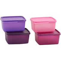 Tupperware Keep Tab plastikinių indų rinkinys, 500 ml, rinkinys iš 4, daugiaspalvis