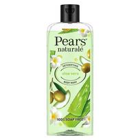 Pears Natūralus detoksikuojantis alavijo kūno prausiklis, su alyvuogių aliejumi ir alavijų, be parabenų, be muilo, ekologiškas, patikrintas dermatologiškai, 250 ml