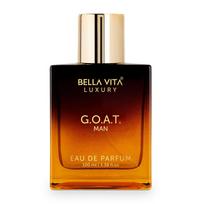 Bella Vita Luxury G.O.A.T Man Eau De Parfum Kvepalai su Bergamote, Pačiuliu ir Vetiverija|Aukščiausios kokybės, ilgai išliekantis aštrus ir medienos aromatas vyrams, 100 ml