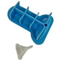 Dildo ledo forma - silikonas - mėlynas