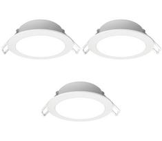 Aigostar -KOMPLEKTAS 3x LED Įleidžiamas lauko šviestuvas LED/4,8W/230V 3000K IP65 balta