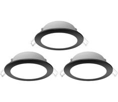 Aigostar-KOMPLEKTAS 3x LED Įleidžiamas lauko šviestuvas LED/4,8W/230V 4000K IP65 juoda